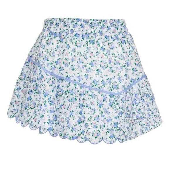 LoveShakeFancy Memphis Mini Skirt in Blue Jay Song Sz 00 P - Picture 9 of 9